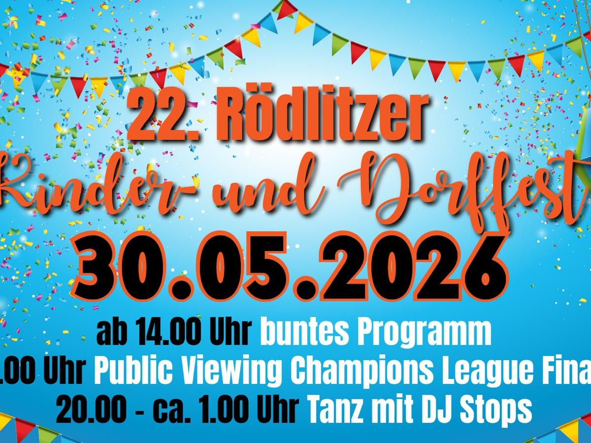 Wimpelketten und Konfetti