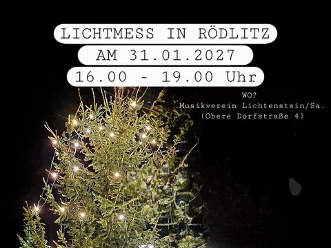 Lichtmess 2027 in Rödlitz