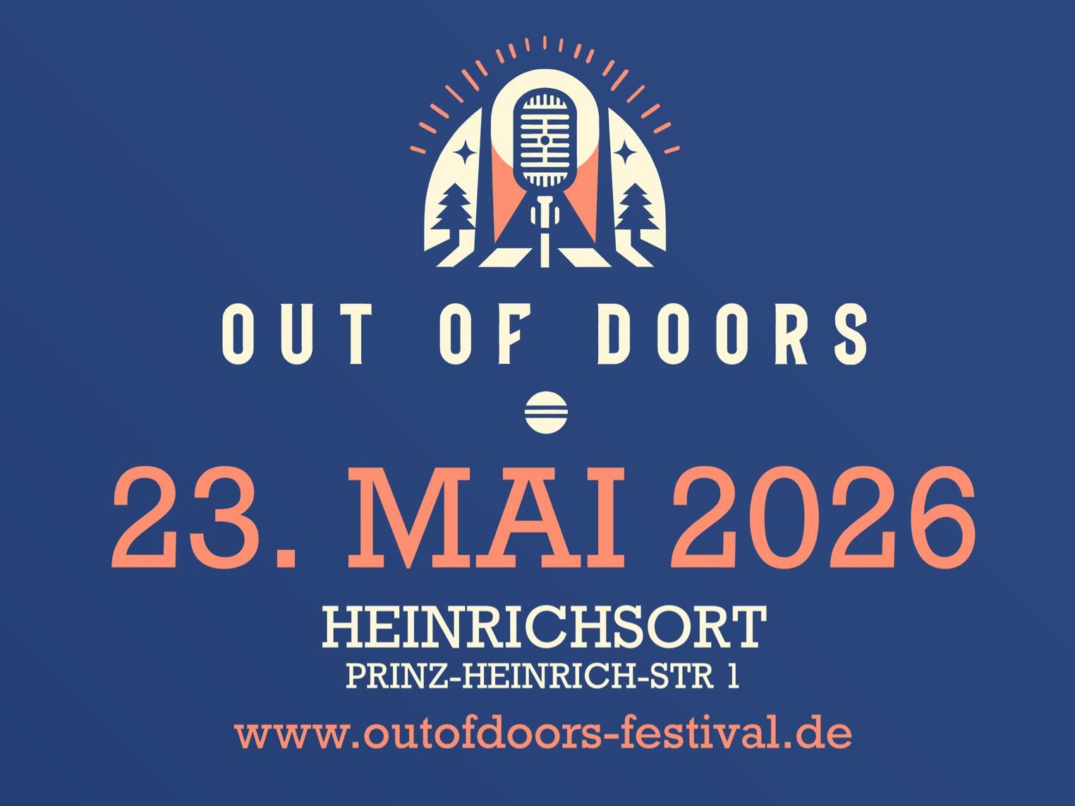 Am 23. Mai findet Out of Doors 2026 statt.