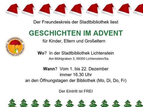 Plakat Adventsvorlesen