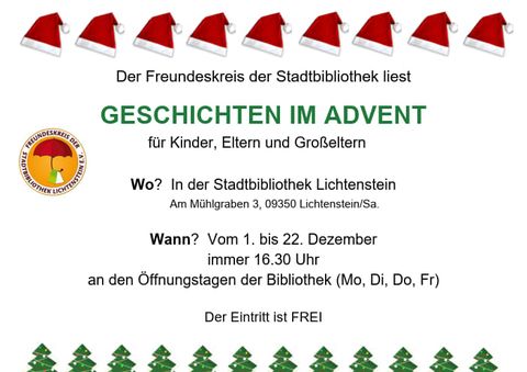 Plakat Adventsvorlesen