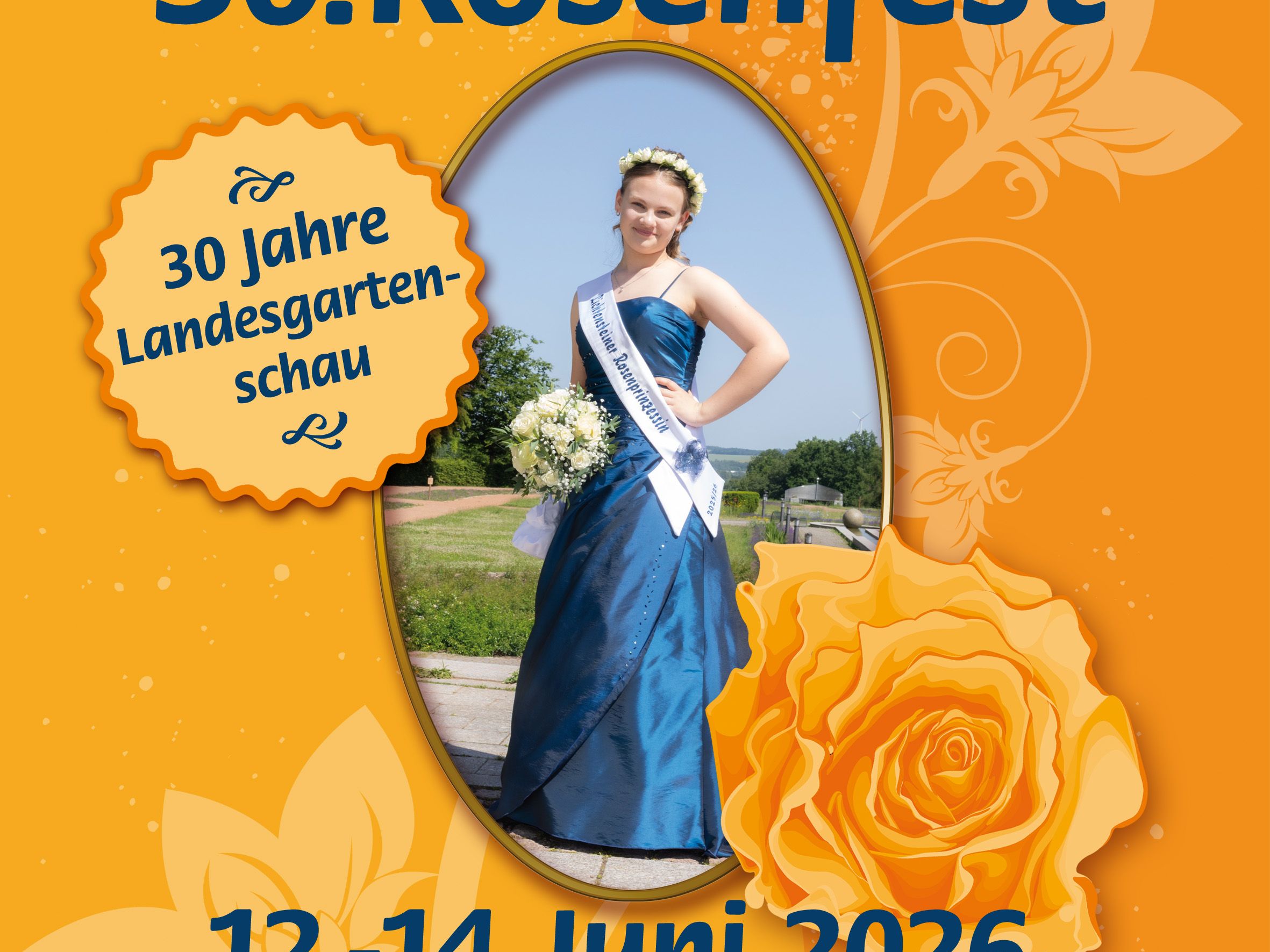 Plakat des 30. Lichtensteiner Rosenfestes