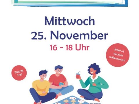 Plakat Spielenachmittag