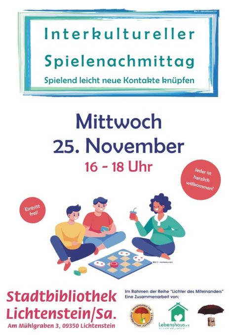 Plakat Spielenachmittag