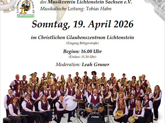 Mitwirkende des Musikvereins in Orchesteraufstellung