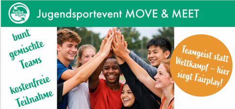 Jugendliche, deren Hände über ihren Köpfen zusammen gehalten sind